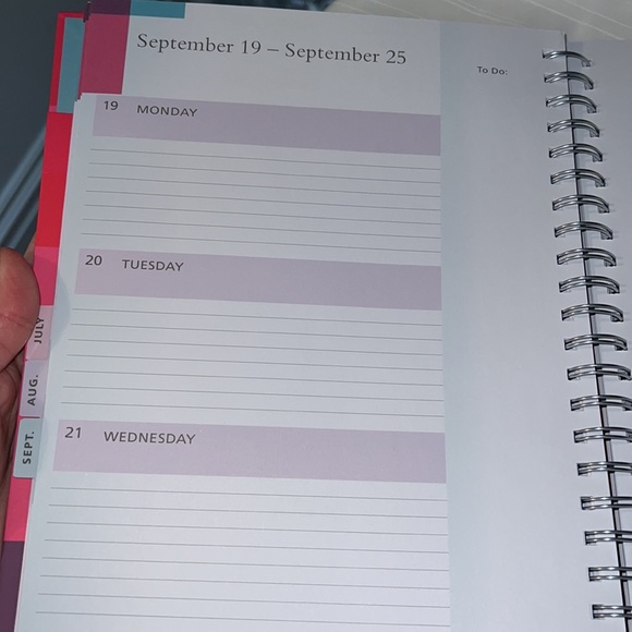 2022-23 Ultimate Planner Pink & Blue Squares-Plan Today. Procrastinate Tomorrow - Picture 7 of 8